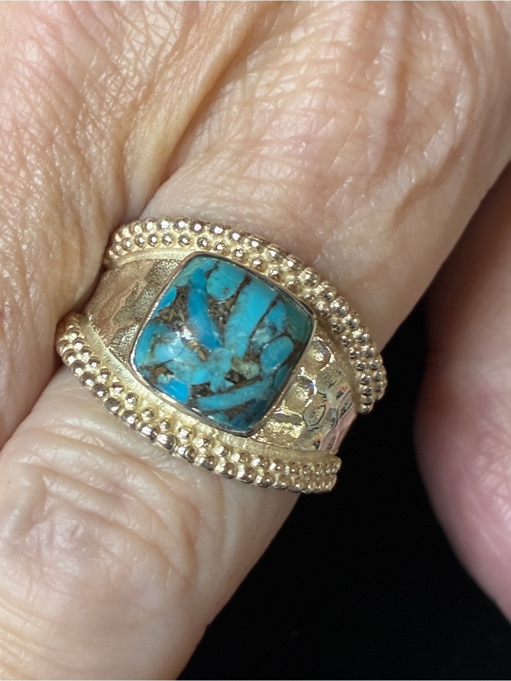 Silpada Sterling silver Turquoise Statement Ring - Women's Jewelry 8 - Picture 2 of 4